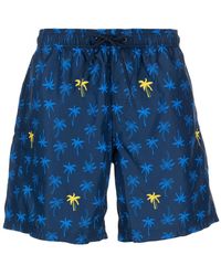 Sundek - Levin Mini-palms Mid-length Board-shorts - Lyst