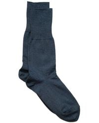 yahae - Organic-Cotton Ribbed Socks - Lyst