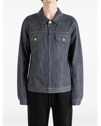 KOZABURO - Zip-Up Denim Jacket - Lyst