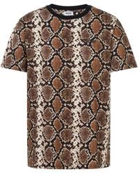 Moschino - Snake-Print T-Shirt - Lyst