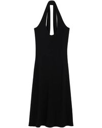 Ami Paris - Jersey Halter Midi Dress - Lyst
