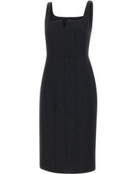 Max Mara - Etruria Square-Neck Sleeveless Dress - Lyst