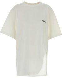 The Attico - Slit Crew-Neck T-Shirt - Lyst