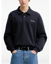 Les Deux - Ben Long-Sleeve Polo Shirt - Lyst