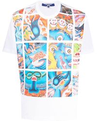 Junya Watanabe - T-shirt Met Grafische Print - Lyst