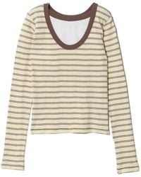 Beautiful People - Miller Striped Double-Front T-Shirt - Lyst