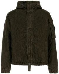 Stone Island - Hooded Corduroy Jacket - Lyst