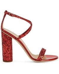 Giuseppe Zanotti - 110Mm Tara Glitter Sandals - Lyst