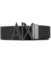 ARMANI EXCHANGE - Logo-Buckle Belt - Lyst