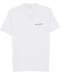 Sporty & Rich - Fema Logo-Print T-Shirt - Lyst