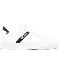 Just Cavalli - Logo-Print Panelled Sneakers - Lyst