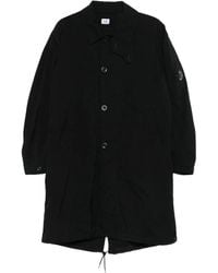 C.P. Company - Button-Fastening Lens-Detail Coat - Lyst
