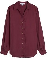Never Fully Dressed - Miley Blouse Met Ruches En Knopen - Lyst
