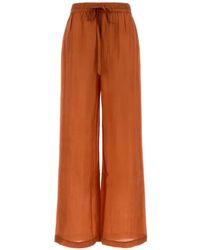 THE ROSE IBIZA - Drawstring Straight-Leg Pants - Lyst