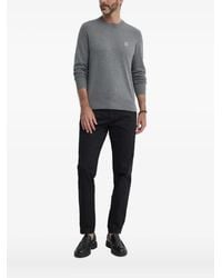 BOSS - Logo-Patch Crew-Neck Sweater - Lyst