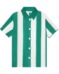 Calle Del Mar - Striped Short-Sleeve Shirt - Lyst