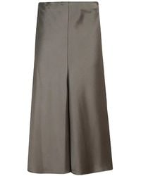 Brunello Cucinelli - Satin-Finish Maxi Skirt - Lyst