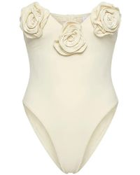 LaRevêche - Esra Flower-Appliqué Swimsuit - Lyst