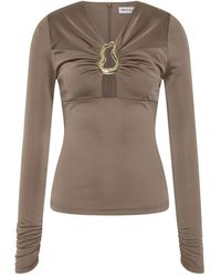 Rebecca Vallance - Bluse Mit Schlüssellochausschnitt - Lyst