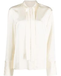 Jil Sander - サテンブラウス - Lyst