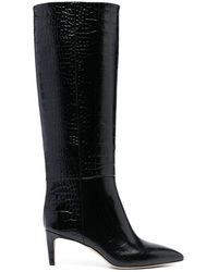 Paris Texas - Stiletto 80mm Crocodile-effect Leather Boots - Lyst