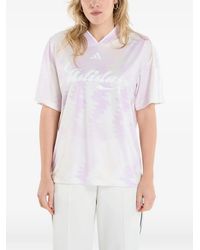 adidas - T-Shirt Mit V-Ausschnitt - Lyst