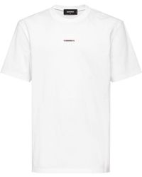 DSquared² - Logo-patch Cotton T-shirt - Lyst