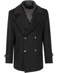 Barba Napoli - Double-Breasted Layered Coat - Lyst