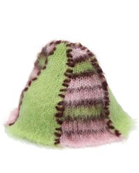 Marni - Colour-block Wool-mohair Blend Knit Beanie - Lyst