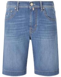 Jacob Cohen - Logo-Patch Denim Shorts - Lyst