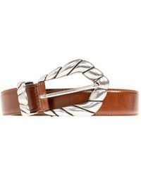 IRO - Twisted-Buckle Leather Belt - Lyst