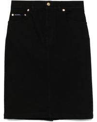 Dolce & Gabbana - Denim Midi Skirt - Lyst