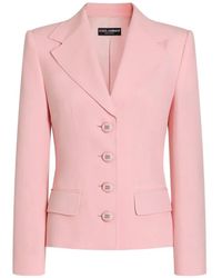 Dolce & Gabbana - Single-Breasted Printed Twill Jacket - Lyst