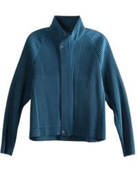Homme Plissé Issey Miyake - Pleated High-Neck Jacket - Lyst