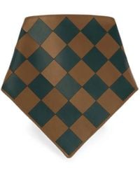 RETORI - Damier-Pattern Leather Bandana - Lyst