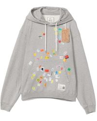 Maison Mihara Yasuhiro - Price-Tag Sticker Printed Hoodie - Lyst