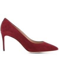 Casadei - Pointed-Toe Suede Pumps - Lyst