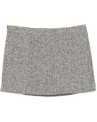 Michael Kors - Tweed-Effect Mini Skirt - Lyst