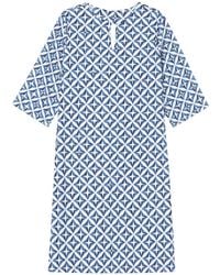 Max Mara - Geometric-Print Keyhole Dress - Lyst