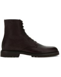 Brunello Cucinelli - Chocolate Leather Ankle Boots - Lyst