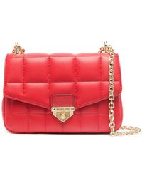 MICHAEL Michael Kors Soho Large Leather Shoulder Bag in Brown - Lyst