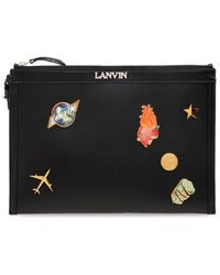 Lanvin - X Future Appliqué-detail Clutch Bag - Lyst