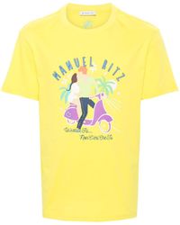 Manuel Ritz - T-shirt en coton à logo imprimé - Lyst