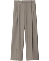 Burberry - Wool Tailored Trousers - Lyst