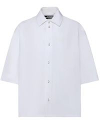 Jacquemus - Boxy Cropped Shirt With Pointed Collar - Lyst