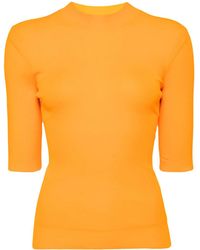 Enfold - Mock-Neck Ribbed Top - Lyst