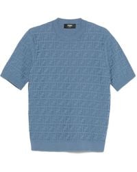 Fendi - Ff Cotton Short-Sleeve Pullover - Lyst
