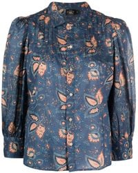 RRL - Stefanie Floral-print Cotton Shirt - Lyst
