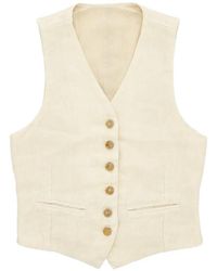 Fortela - Button V-Neck Waistcoat - Lyst