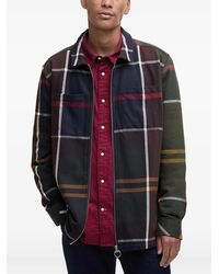 Barbour - Overhemd Met Rits En Tartan Ruit - Lyst